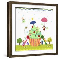 Happy Children Enjoying their Time-TongRo-Framed Giclee Print