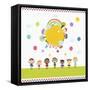 Happy Children Enjoying their Time-TongRo-Framed Stretched Canvas