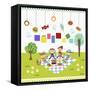 Happy Children Enjoying their Time-TongRo-Framed Stretched Canvas