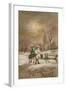 Happy Christmas. Postcard Sent in 1913-French School-Framed Giclee Print