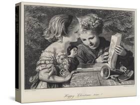 Happy Christmas Time!-Karl Wilhelm Friedrich Bauerle-Stretched Canvas