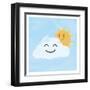 Happy Cloud-Marcus Prime-Framed Art Print