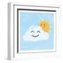 Happy Cloud-Marcus Prime-Framed Art Print