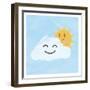 Happy Cloud-Marcus Prime-Framed Art Print