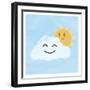 Happy Cloud-Marcus Prime-Framed Art Print