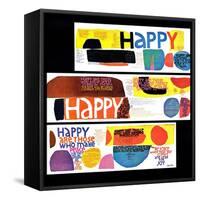 "Happy Collage," December 28, 1968-null-Framed Stretched Canvas