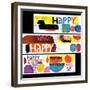 "Happy Collage," December 28, 1968-null-Framed Giclee Print