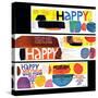 "Happy Collage," December 28, 1968-null-Stretched Canvas
