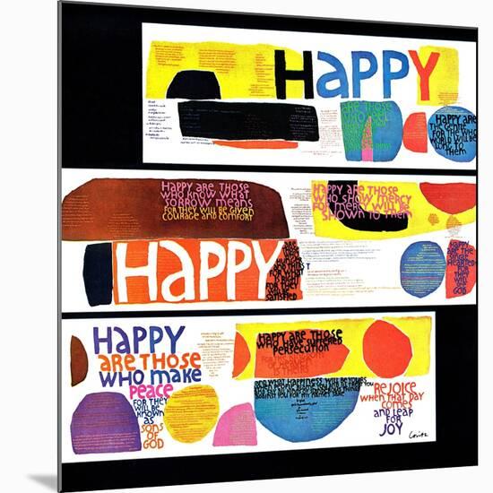 "Happy Collage," December 28, 1968-null-Mounted Premium Giclee Print