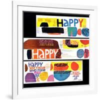 "Happy Collage," December 28, 1968-null-Framed Giclee Print