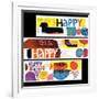 "Happy Collage," December 28, 1968-null-Framed Giclee Print