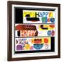 "Happy Collage," December 28, 1968-null-Framed Giclee Print