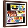 "Happy Collage," December 28, 1968-null-Framed Giclee Print