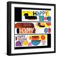 "Happy Collage," December 28, 1968-null-Framed Giclee Print