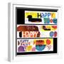 "Happy Collage," December 28, 1968-null-Framed Giclee Print