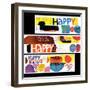 "Happy Collage," December 28, 1968-null-Framed Premium Giclee Print