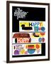 "Happy Collage," Saturday Evening Post Cover, December 28, 1968-null-Framed Giclee Print