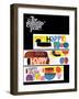 "Happy Collage," Saturday Evening Post Cover, December 28, 1968-null-Framed Giclee Print