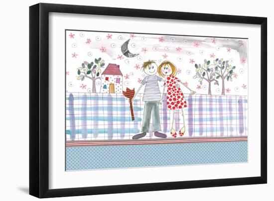Happy Couple-Effie Zafiropoulou-Framed Giclee Print