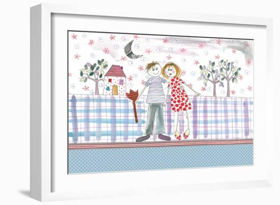 Happy Couple-Effie Zafiropoulou-Framed Giclee Print