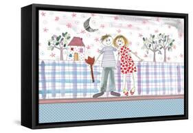 Happy Couple-Effie Zafiropoulou-Framed Stretched Canvas