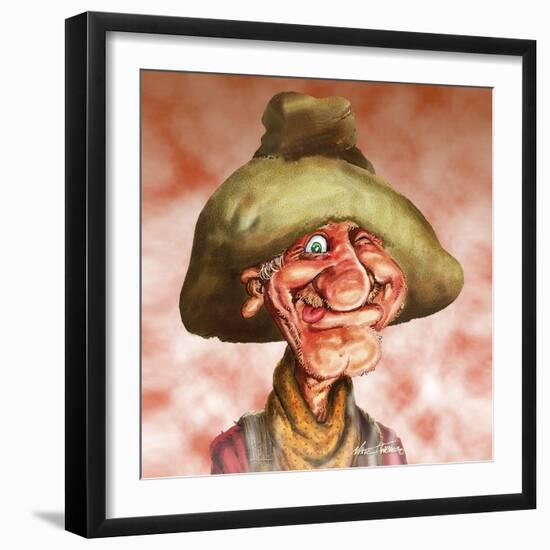 Happy Cowboy-Nate Owens-Framed Giclee Print