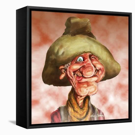 Happy Cowboy-Nate Owens-Framed Stretched Canvas