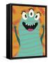 Happy Creatures V-Regina Moore-Framed Stretched Canvas