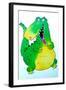 Happy Crocodile-Maylee Christie-Framed Giclee Print