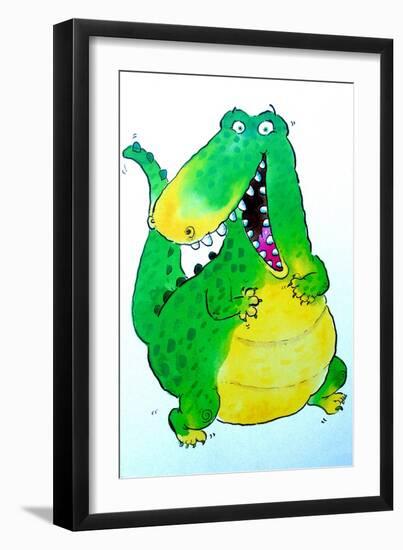 Happy Crocodile-Maylee Christie-Framed Giclee Print