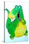 Happy Crocodile-Maylee Christie-Stretched Canvas