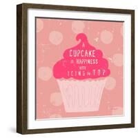 Happy Cupcake-Lola Bryant-Framed Art Print