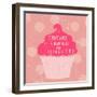 Happy Cupcake-Lola Bryant-Framed Art Print