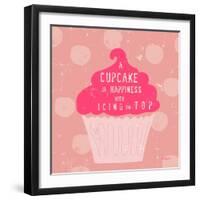 Happy Cupcake-Lola Bryant-Framed Art Print