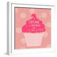 Happy Cupcake-Lola Bryant-Framed Art Print