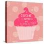 Happy Cupcake-Lola Bryant-Stretched Canvas