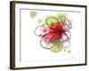 Happy Day Abstract Red-Irena Orlov-Framed Premium Giclee Print