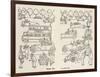 Happy Days in Peace Time-William Heath Robinson-Framed Art Print