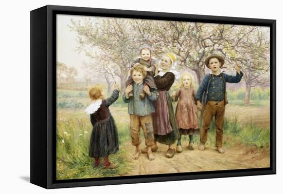 Happy Days!-Theophile Louis Deyrolle-Framed Stretched Canvas