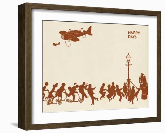 Happy Days-William Heath Robinson-Framed Art Print