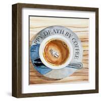 Happy Death by Coffee 2-Jennifer Redstreake Geary-Framed Art Print