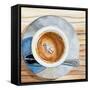 Happy Death by Coffee-Jennifer Redstreake Geary-Framed Stretched Canvas