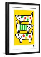 Happy Dogs-Jane Foster-Framed Art Print