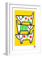 Happy Dogs-Jane Foster-Framed Art Print