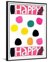 Happy Dots 1-null-Framed Premium Giclee Print