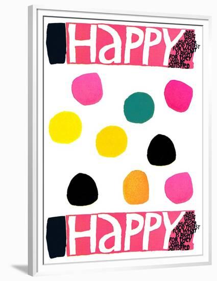 Happy Dots 1-null-Framed Premium Giclee Print