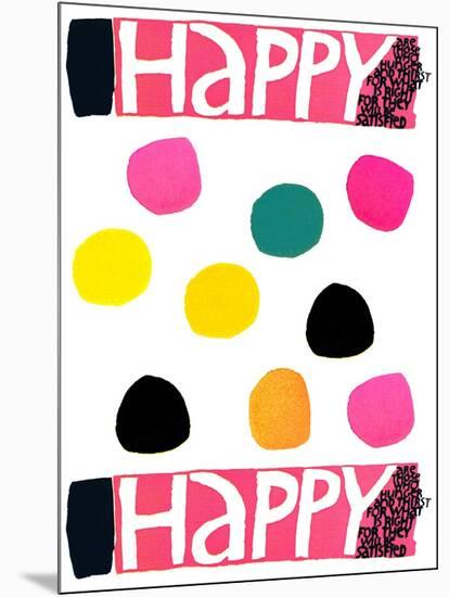 Happy Dots 1-null-Mounted Premium Giclee Print