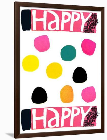 Happy Dots 1-null-Framed Giclee Print