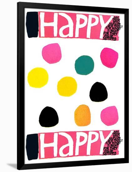 Happy Dots 1-null-Framed Giclee Print