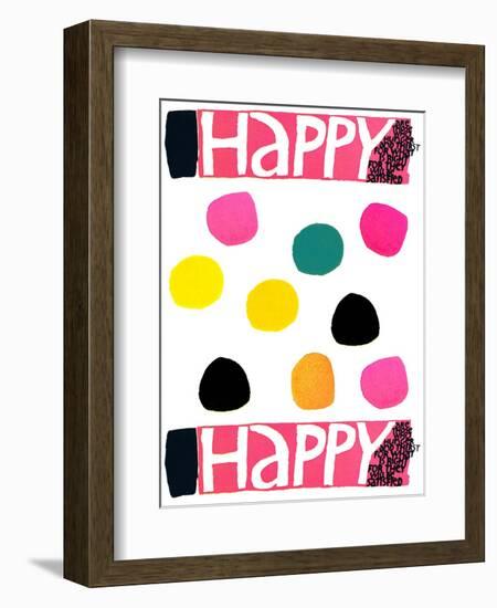 Happy Dots 1-null-Framed Premium Giclee Print